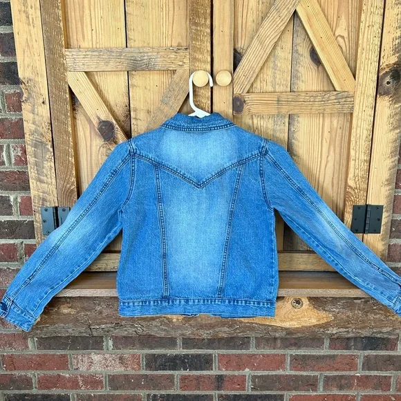 Justice brand denim jean jacket - Picture 2 of 7